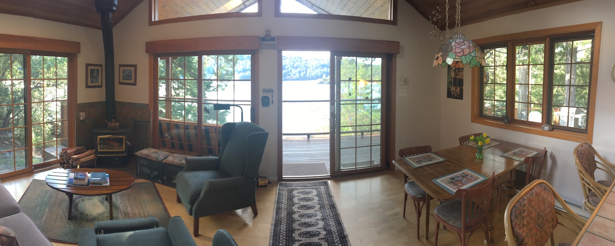 Ainslie Point Cottage vacation rental with with ocean views on Pender Island