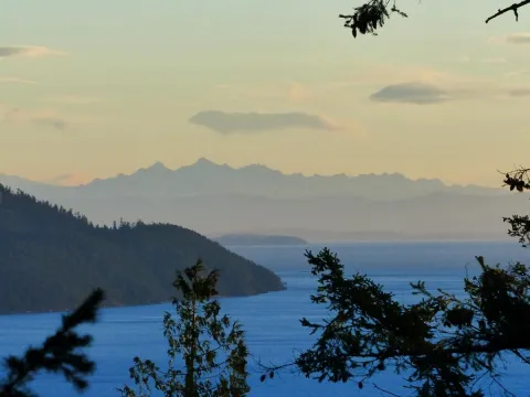 Pender Island view from up the mountain