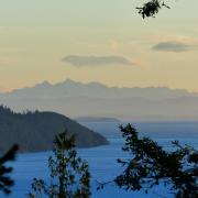 Pender Island view from up the mountain